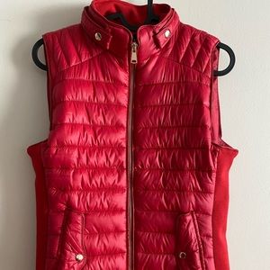 Bright Red Puffer Vest